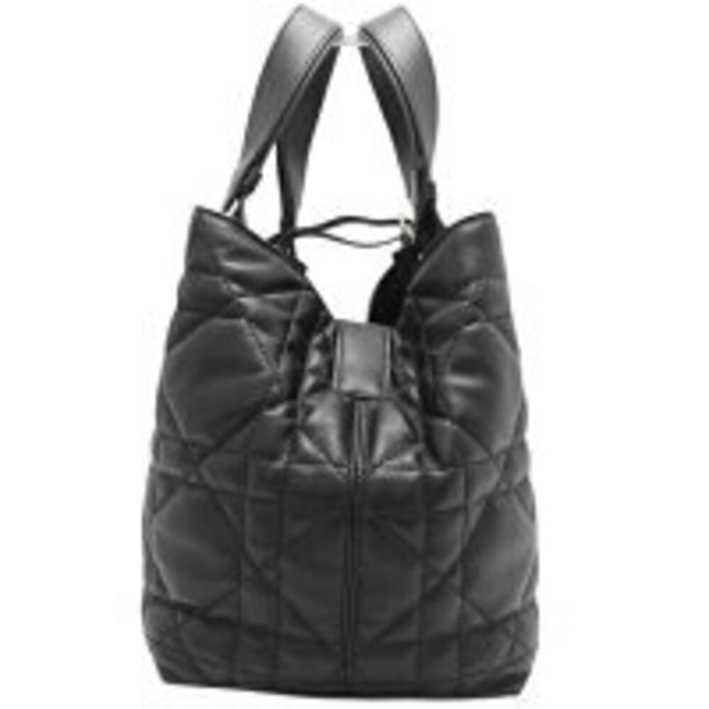 Dior Cannage Toujours Christian Tote Black Calfskin Bag Handbag - Picture 4 of 7